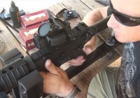 Vortex Sparc II Equipped AR-15 from P3 Ultimate Shooting Rest