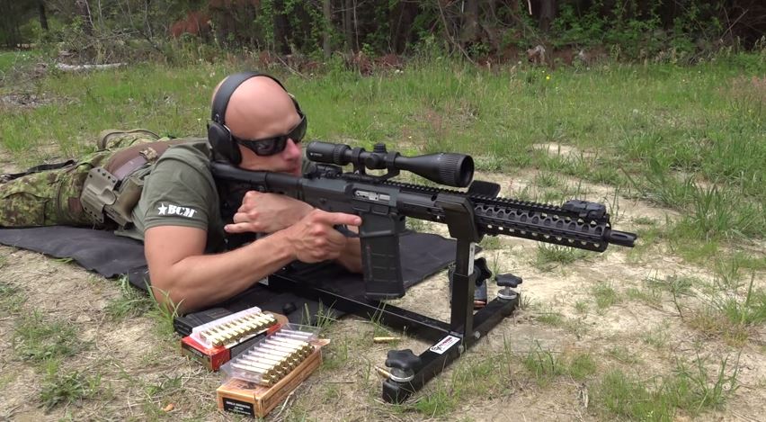Wilson Combat Recon 308 from P3 Ultimate Shooting Rest