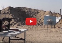 Shotgun Slug vs Walther P38 with P3 Shooting Rest