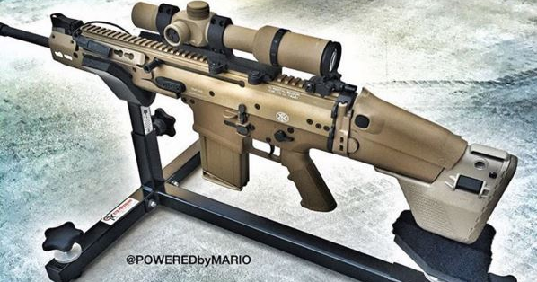 FN SCAR 17 on P3 Ultimate Shooting Rest