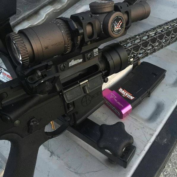 AR-15 Rifle with P3 Ultimate Shooting Rest