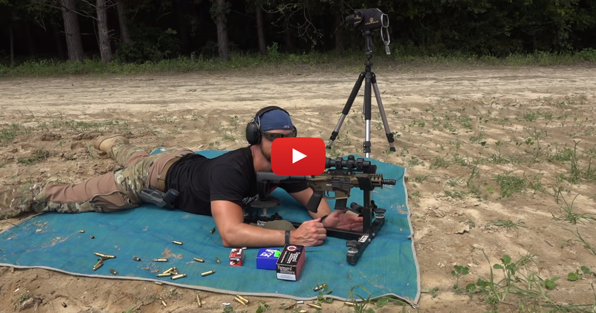 CMMG Mk57 Banshee AR-15 Pistol from P3 Ultimate Shooting Rest