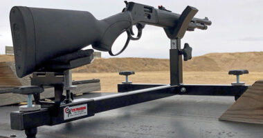 Henry Model X Tactical Lever-gun in P3 Ultimate Shooting Rest