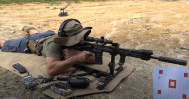 Smith & Wesson M&P15 Performance Center Competition from P3 Shooting Rest